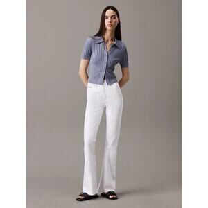 NWT - Calvin Klein High Rise Bootcut Jeans White Size 29